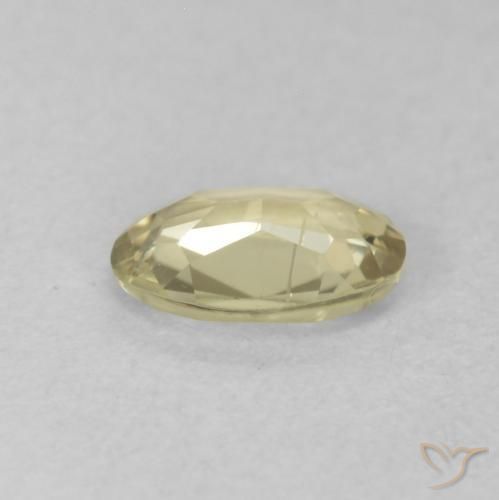 Diaspro cangiante Giallo chiaro naturale da 0.36 ct, Ovale, VVS-VS
