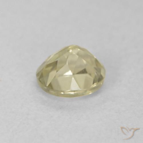 Diaspro cangiante Giallo morbido naturale da 0.39 ct, Ovale, VVS-VS