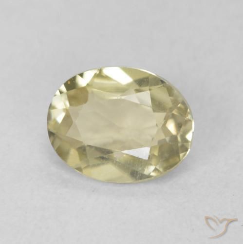 Diaspro cangiante Giallo morbido naturale da 0.51 ct, Ovale, VVS-VS