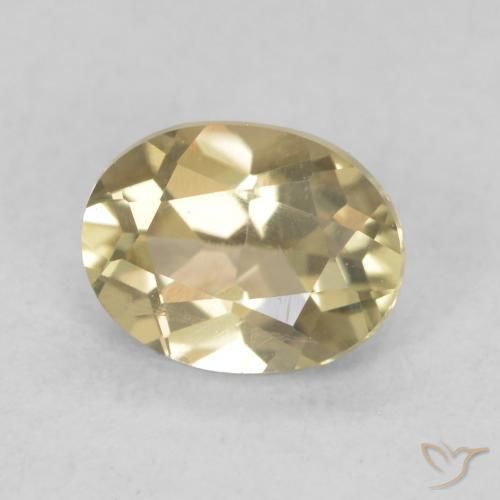 Diaspro cangiante Giallo caldo naturale da 0.66 ct, Ovale, VVS-VS