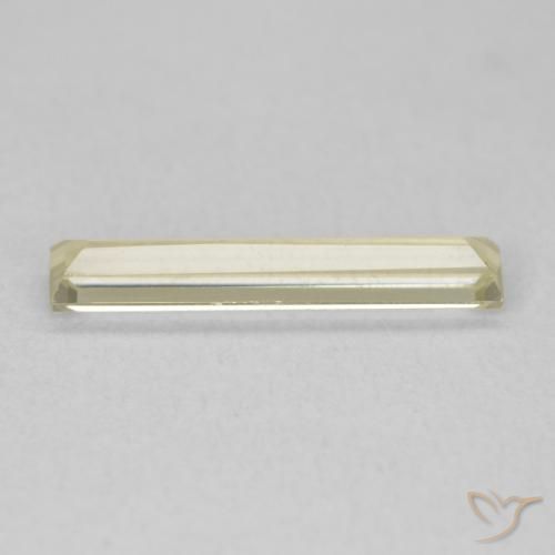 Diaspro cangiante Giallo morbido naturale da 0.84 ct, Taglio a baguette, VVS-VS