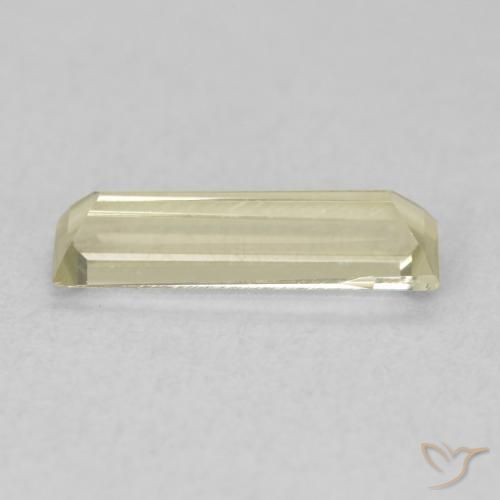 Diaspro cangiante Giallo chiaro naturale da 0.58 ct, Taglio a baguette, VVS-VS