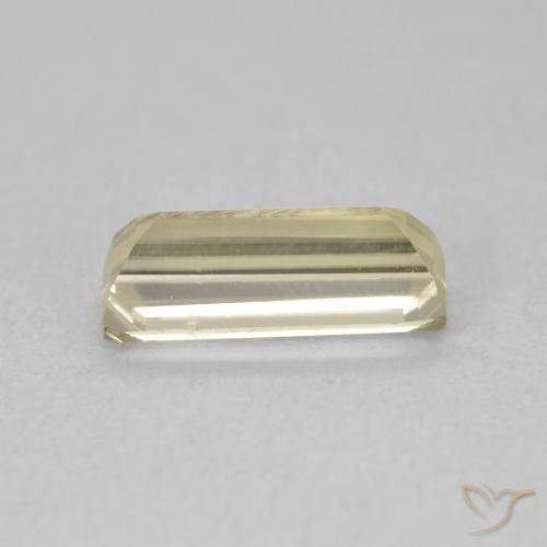 Diaspro cangiante Giallo chiaro naturale da 1.01 ct, Taglio a baguette, VVS-VS