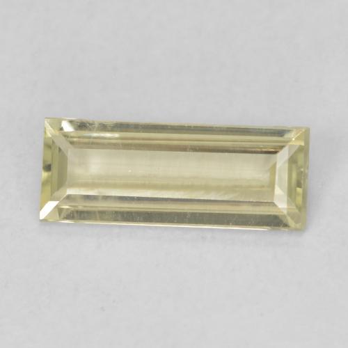 Diaspro cangiante Giallo chiaro naturale da 0.69 ct, Taglio a baguette, VVS-VS