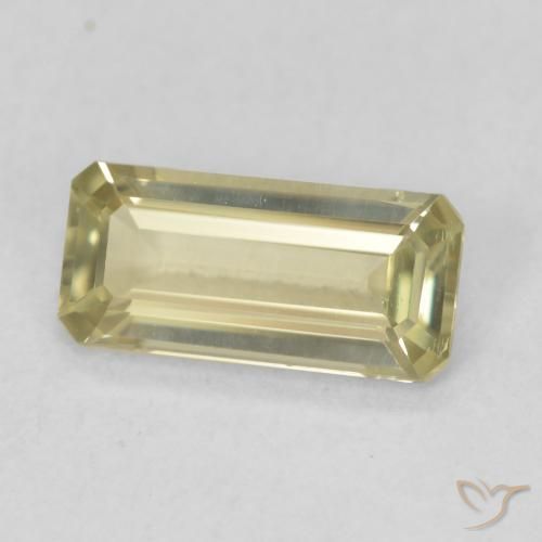 Diaspro cangiante Giallo chiaro naturale da 0.90 ct, Ottagonale / Taglio smeraldo, VS