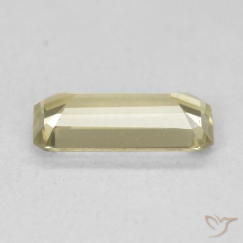 Diaspro cangiante Giallo chiaro naturale da 0.90 ct, Ottagonale / Taglio smeraldo, VS