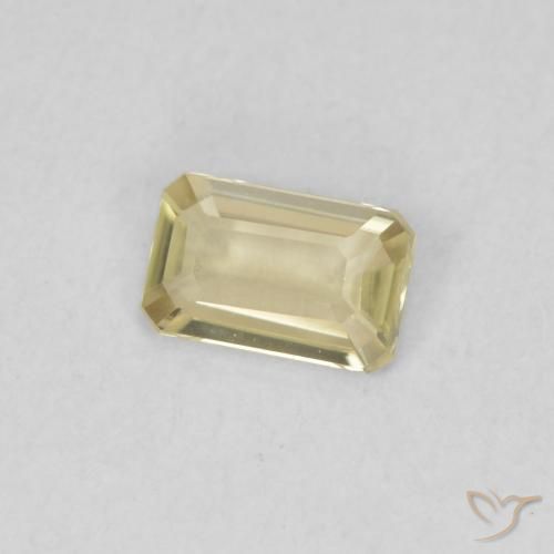 Diaspro cangiante Giallo chiaro naturale da 0.28 ct, Ottagonale / Taglio smeraldo, VVS-VS
