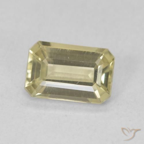 Diaspro cangiante Giallo chiaro naturale da 1.10 ct, Ottagonale / Taglio smeraldo, VVS-VS