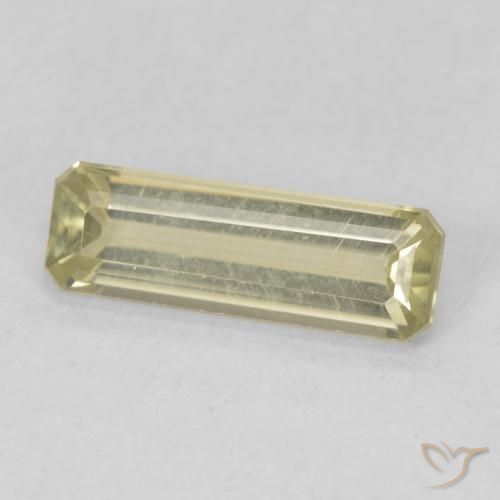 Diaspro cangiante Giallo morbido naturale da 1.05 ct, Ottagonale / Taglio smeraldo, VVS-VS