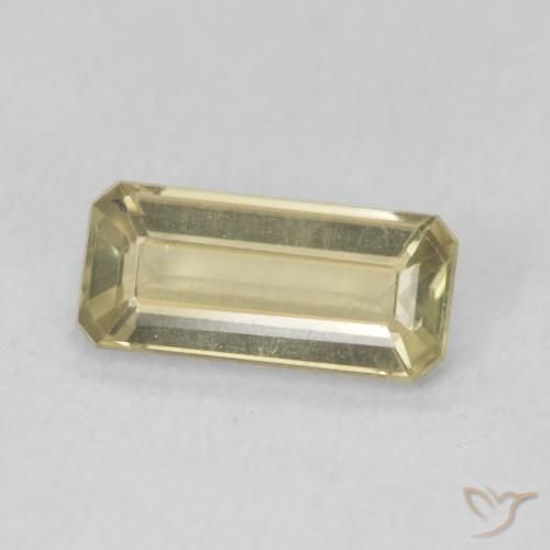 Diaspro cangiante Giallo morbido naturale da 1.08 ct, Ottagonale / Taglio smeraldo, VVS-VS