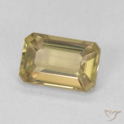 Diaspro cangiante Giallo dorato naturale da 1.14 ct, Ottagonale / Taglio smeraldo, VVS-VS