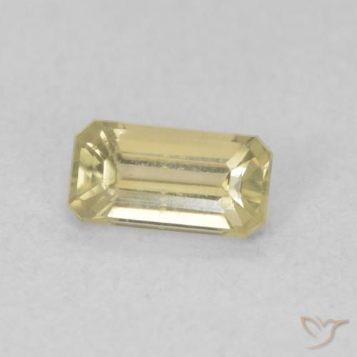 Diaspro cangiante Giallo chiaro naturale da 0.45 ct, Ottagonale / Taglio smeraldo, VVS-VS
