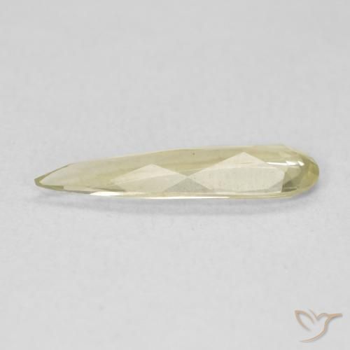 Diaspro cangiante Giallo chiaro naturale da 0.70 ct, Forma a pera, VVS-VS
