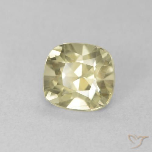 Diaspro cangiante Giallo chiaro naturale da 0.76 ct, Cuscino, VVS-VS