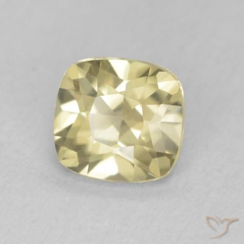 Diaspro cangiante Giallo morbido naturale da 0.98 ct, Cuscino, VVS-VS