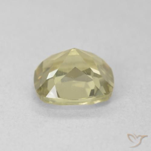 Diaspro cangiante Giallo morbido naturale da 0.98 ct, Cuscino, VVS-VS