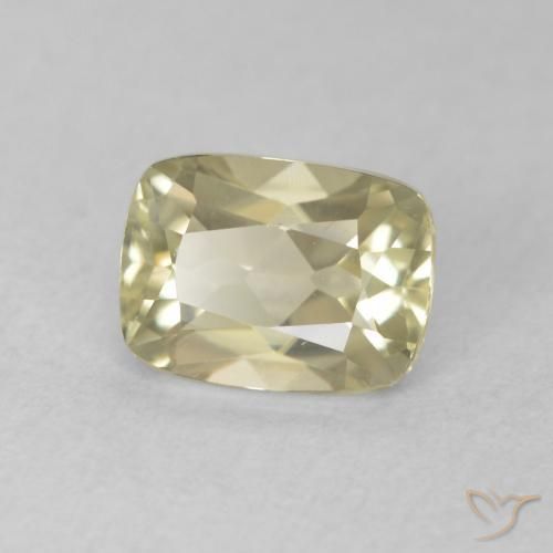Diaspro cangiante Giallo chiaro naturale da 0.96 ct, Cuscino, VVS-VS
