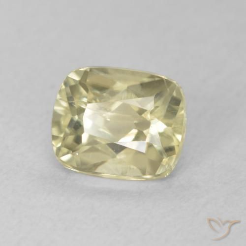 Diaspro cangiante Giallo chiaro naturale da 0.96 ct, Cuscino, VVS-VS