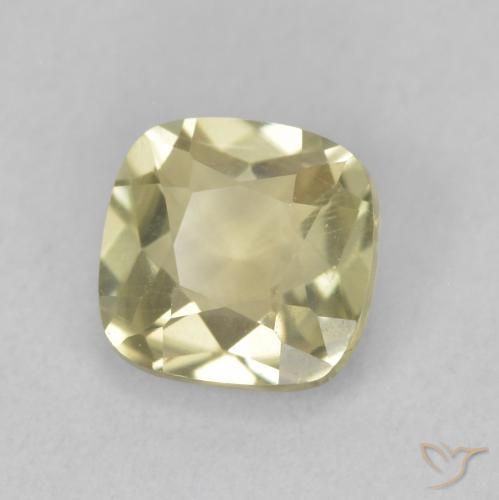 Diaspro cangiante Giallo chiaro naturale da 1.06 ct, Cuscino, VVS-VS