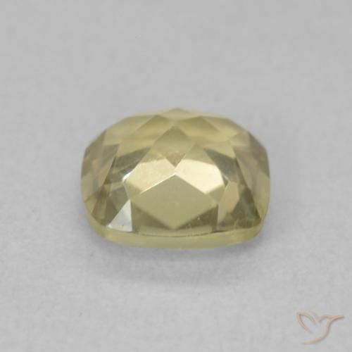 Diaspro cangiante Giallo chiaro naturale da 1.06 ct, Cuscino, VVS-VS