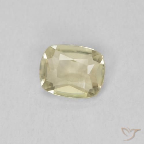 Diaspro cangiante Giallo chiaro naturale da 0.41 ct, Cuscino, VVS-VS