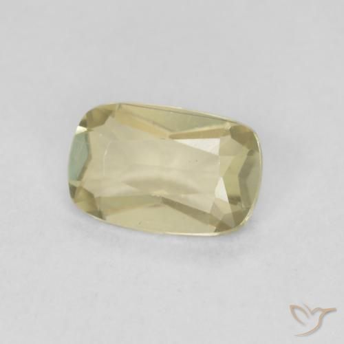 Diaspro cangiante Giallo chiaro naturale da 0.59 ct, Cuscino, VVS-VS