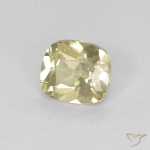 Diaspro cangiante Giallo chiaro naturale da 0.69 ct, Cuscino, VVS-VS