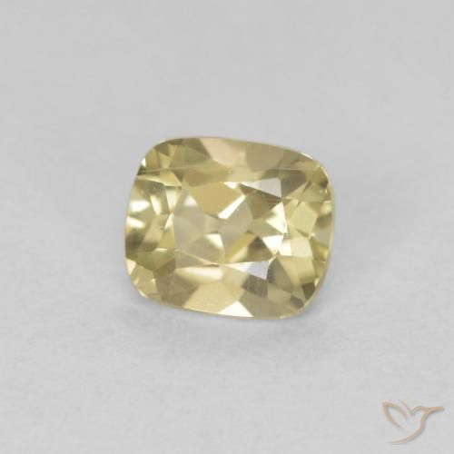 Diaspro cangiante Giallo chiaro naturale da 0.63 ct, Cuscino, VVS-VS