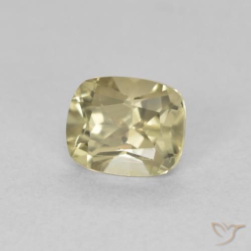 Diaspro cangiante Giallo molto chiaro naturale da 0.71 ct, Cuscino, VVS-VS