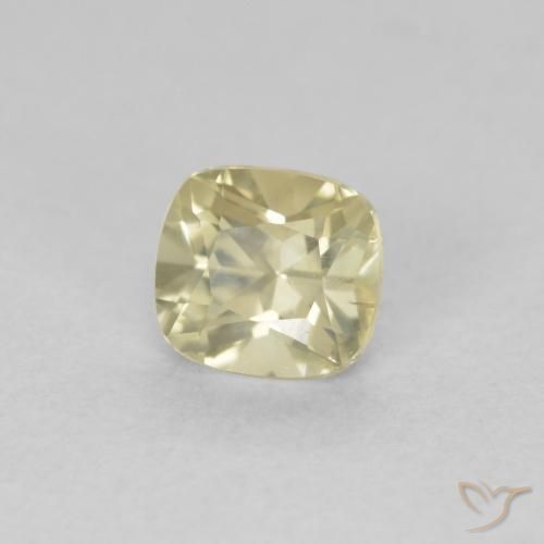 Diaspro cangiante Giallo molto chiaro naturale da 0.64 ct, Cuscino, VVS-VS