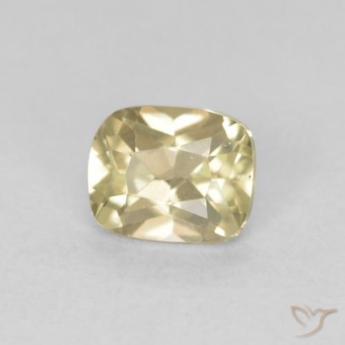 Diaspro cangiante Giallo chiaro naturale da 0.72 ct, Cuscino, VVS-VS