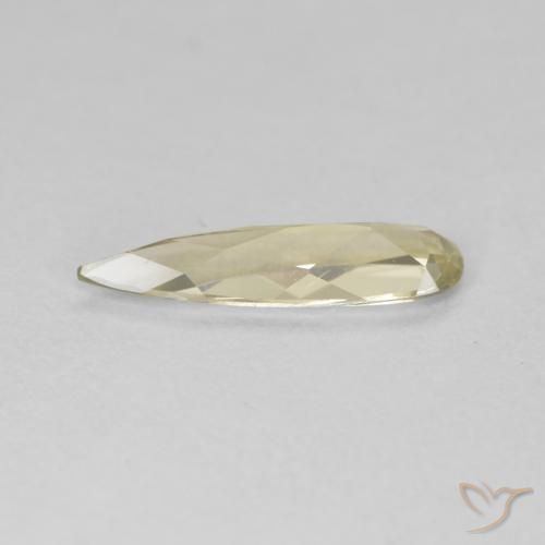 Diaspro cangiante Giallo chiaro naturale da 0.84 ct, Forma a pera, VVS-VS