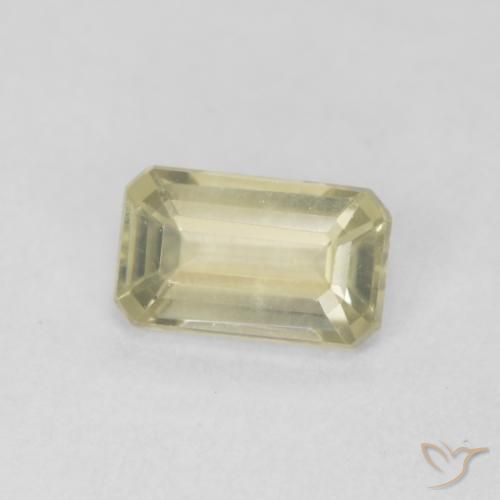 Diaspro cangiante Giallo morbido naturale da 0.64 ct, Ottagonale / Taglio smeraldo, VVS-VS