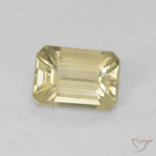 Diaspro cangiante Giallo morbido naturale da 0.86 ct, Ottagonale / Taglio smeraldo, VVS-VS