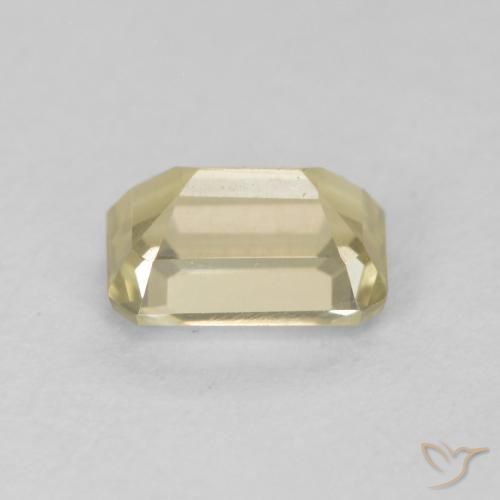 Diaspro cangiante Giallo morbido naturale da 0.86 ct, Ottagonale / Taglio smeraldo, VVS-VS
