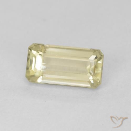 Diaspro cangiante Giallo morbido naturale da 1.34 ct, Ottagonale / Taglio smeraldo, VVS-VS
