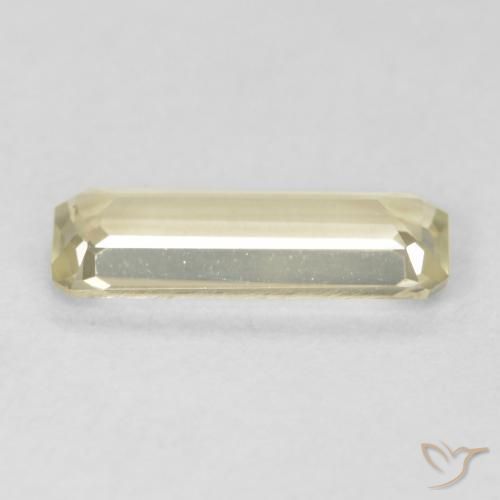 Diaspro cangiante Giallo chiaro naturale da 0.91 ct, Ottagonale / Taglio smeraldo, VVS