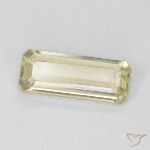 Diaspro cangiante Giallo chiaro naturale da 0.80 ct, Ottagonale / Taglio smeraldo, VVS