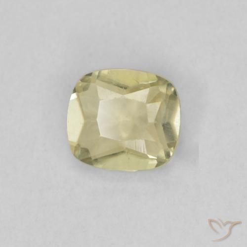 Diaspro cangiante Giallo morbido naturale da 0.49 ct, Cuscino, VS