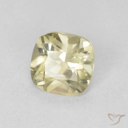 Diaspro cangiante Giallo chiaro naturale da 0.75 ct, Cuscino, VS