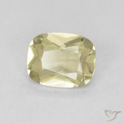 Diaspro cangiante Giallo chiaro naturale da 0.77 ct, Cuscino, VS