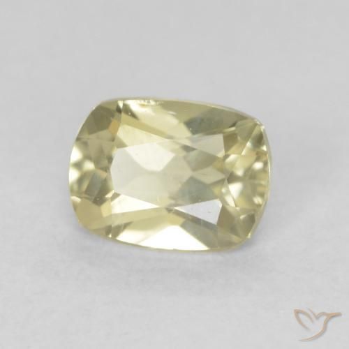 Diaspro cangiante Giallo chiaro naturale da 0.78 ct, Cuscino, VS