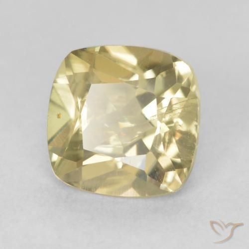 Diaspro cangiante Giallo chiaro naturale da 1.20 ct, Cuscino, VS