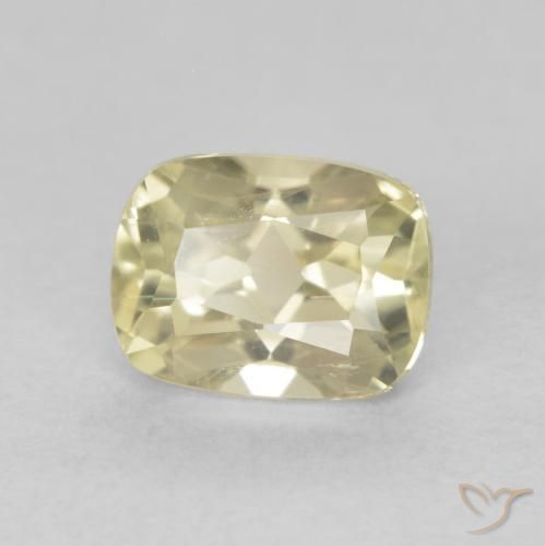 Diaspro cangiante Giallo chiaro naturale da 0.93 ct, Cuscino, VS