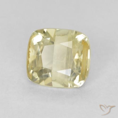 Diaspro cangiante Giallo chiaro naturale da 0.76 ct, Cuscino, VS-SI
