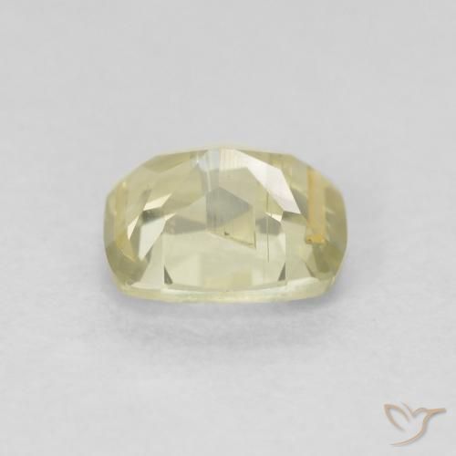 Diaspro cangiante Giallo chiaro naturale da 0.76 ct, Cuscino, VS-SI