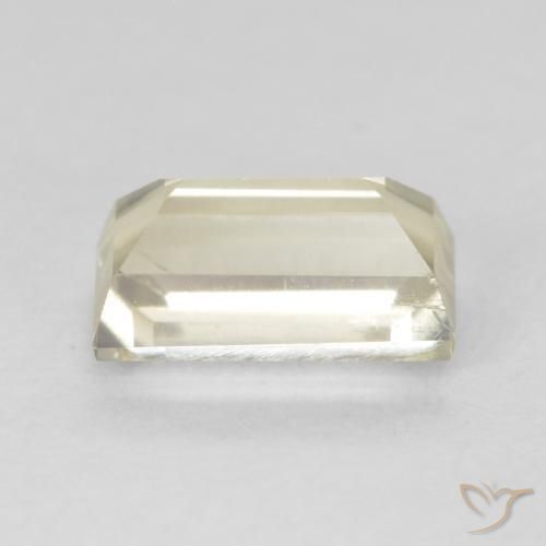 Diaspro cangiante Giallo molto chiaro naturale da 0.90 ct, Taglio a baguette, VS