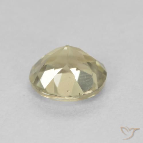 Diaspro cangiante Giallo chiaro naturale da 0.57 ct, Rotondo, VS
