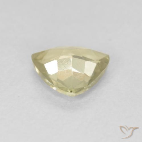 Diaspro cangiante Giallo Beige naturale da 0.55 ct, Taglio trillion, VS