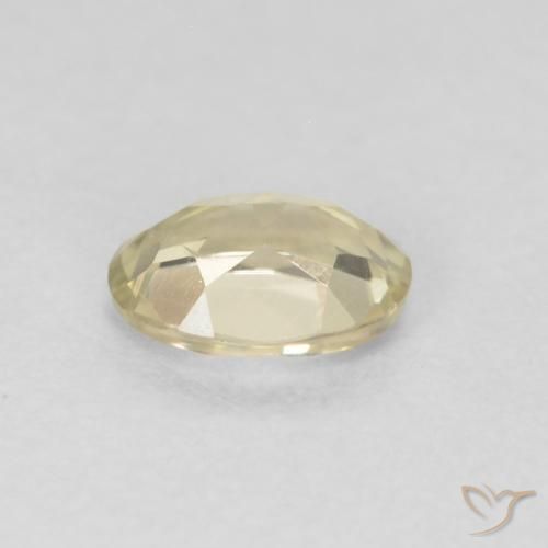 Diaspro cangiante Giallo chiaro naturale da 0.41 ct, Ovale, VS